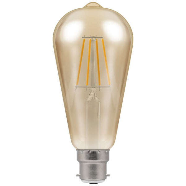 LED ST64 Filament Antique • Dimmable • 7.5W • 2200K • BC-B22d