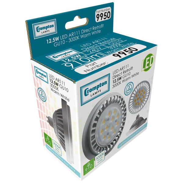 Energy Saving LED AR111 Lightbulb • 12.5W • GU10
