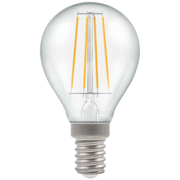 LED Round Filament Clear • Dimmable • 5W • 2700K • SES-E14