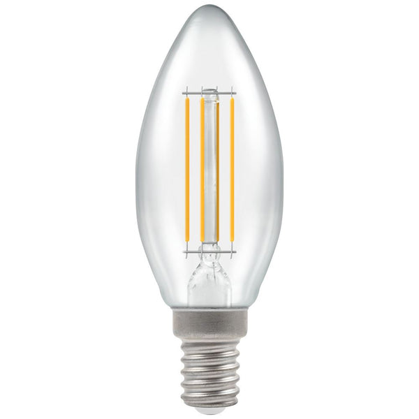 LED Candle Filament Clear • Dimmable • 5W (40W) • 2700K • SES-E14