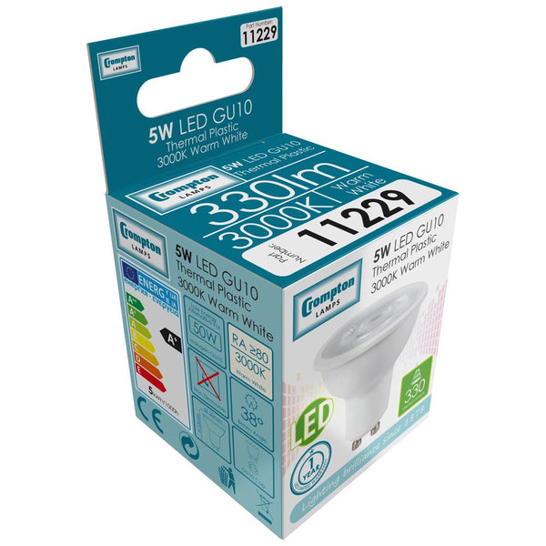 LED GU10 Thermal Plastic SMD • 5W (50W) • GU10